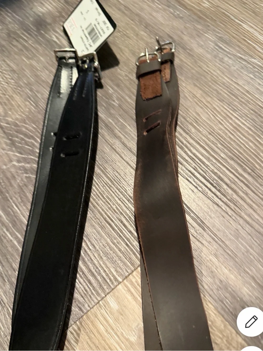 BOTH garters (black and brown)
